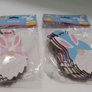 Easter Bunny Gnome Garlands - Pink and Blue